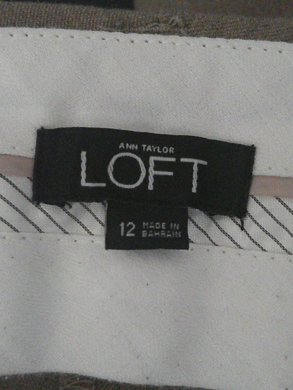 LOFT Women's Marisa Trouser Pants Light Brown Taupe Classic Career - Size 12 EUC - Picture 5 of 7